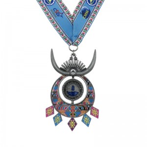 Collier de médaillon personnalisé 4D ENAMEL Médaille personnalisée pour souvenir