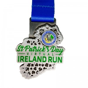 Médaille d\'exécution de la compétition de sport époxy sport en silicone en silicone pour la course