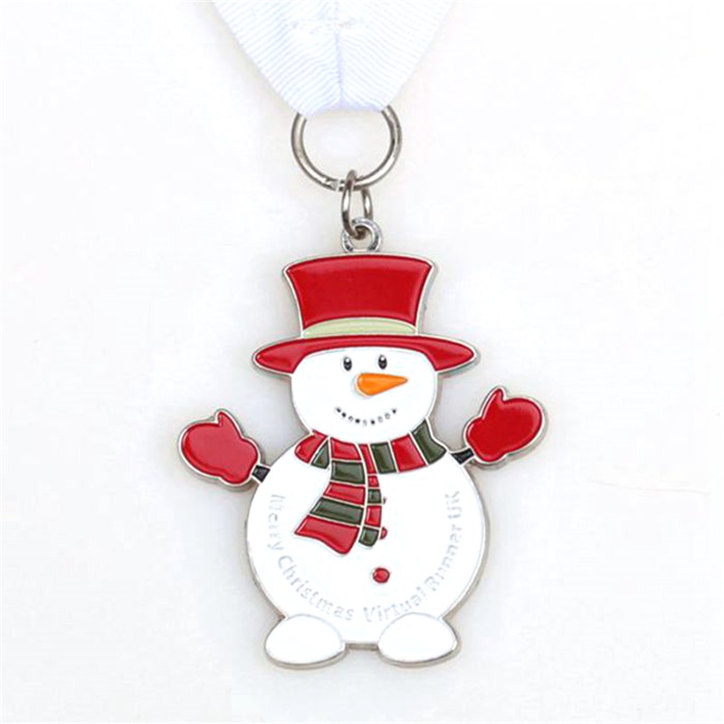 Médailles de Santa Running Médailles Custom Medals pour Noël