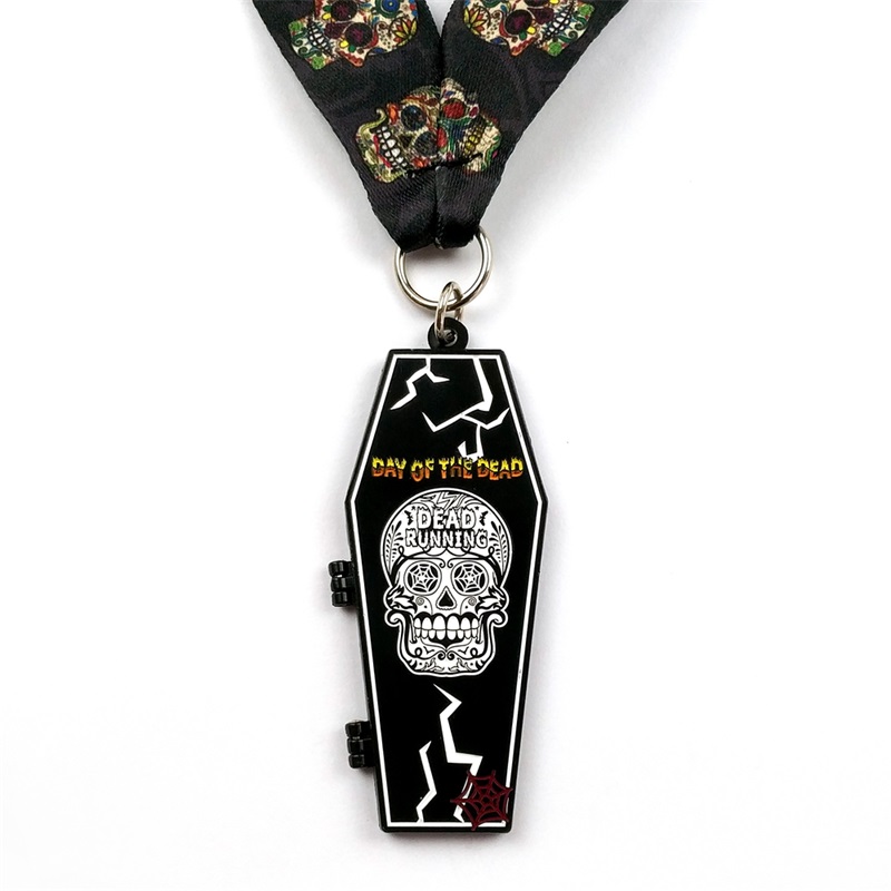 Médaille de métal mat en métal en métal Halloween Halloween Médailles sportives ouvertes