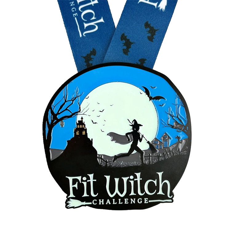 Médailles de course de vacances uniques 7/8 pouces de moulage métallique Médaille d'Halloween de Noël Nouvel An Jolie médailles