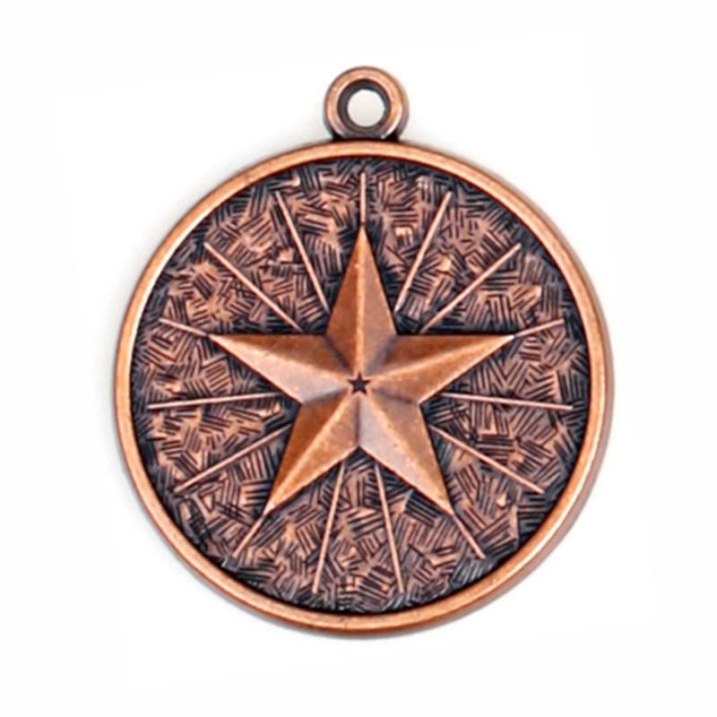 Médaille de métal en laiton antique avec ouvre-bouteille Médaille d'or en métal personnalisé