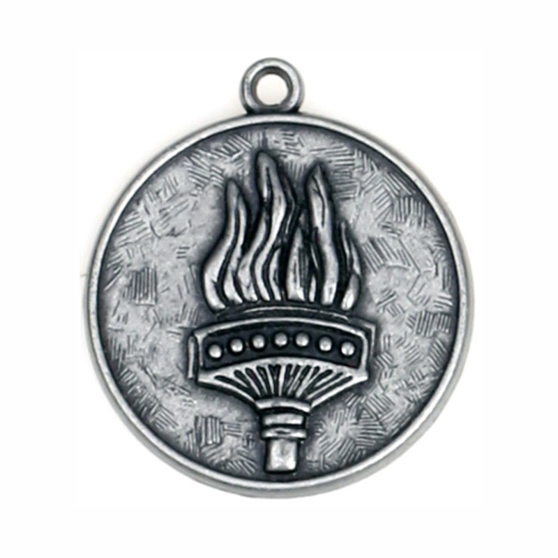 Peut être retraité de médailles de métal médaille d'origine 7/8 pouces antique médailles sportives en argent