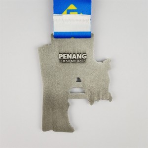 Médaillions Médaille pas cher 3d Gold Silver Copled Médaille Médaille National City Carte Médailles