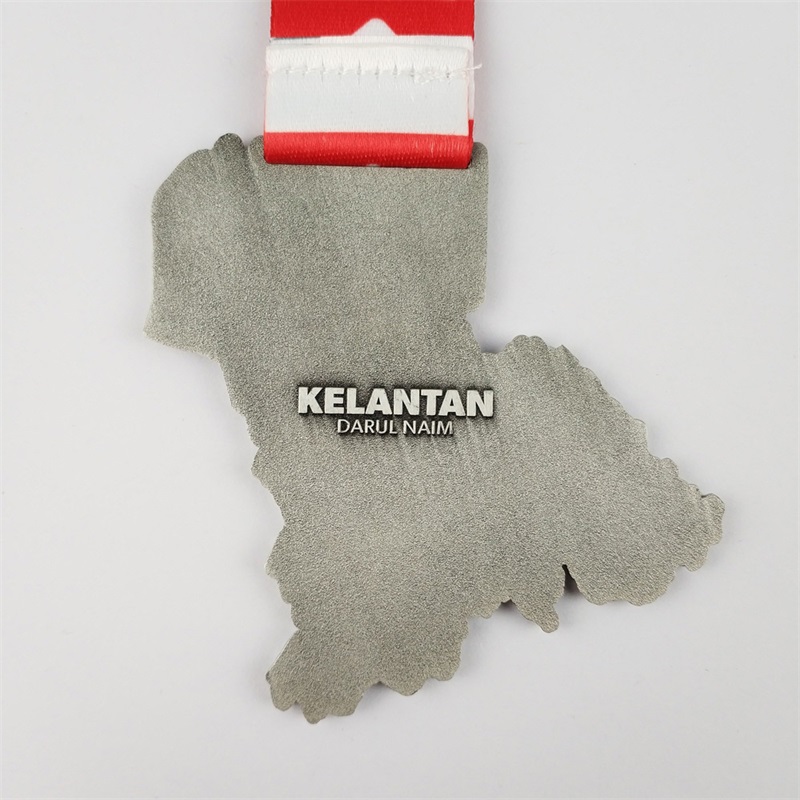 Map de grande qualité Coulle de moulage Sliver Custom Zinc Alloy Die Casting Award Metal Universal Sport Médailles