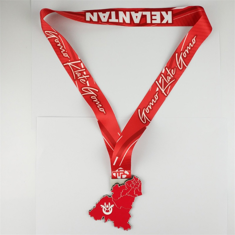 Map de grande qualité Coulle de moulage Sliver Custom Zinc Alloy Die Casting Award Metal Universal Sport Médailles