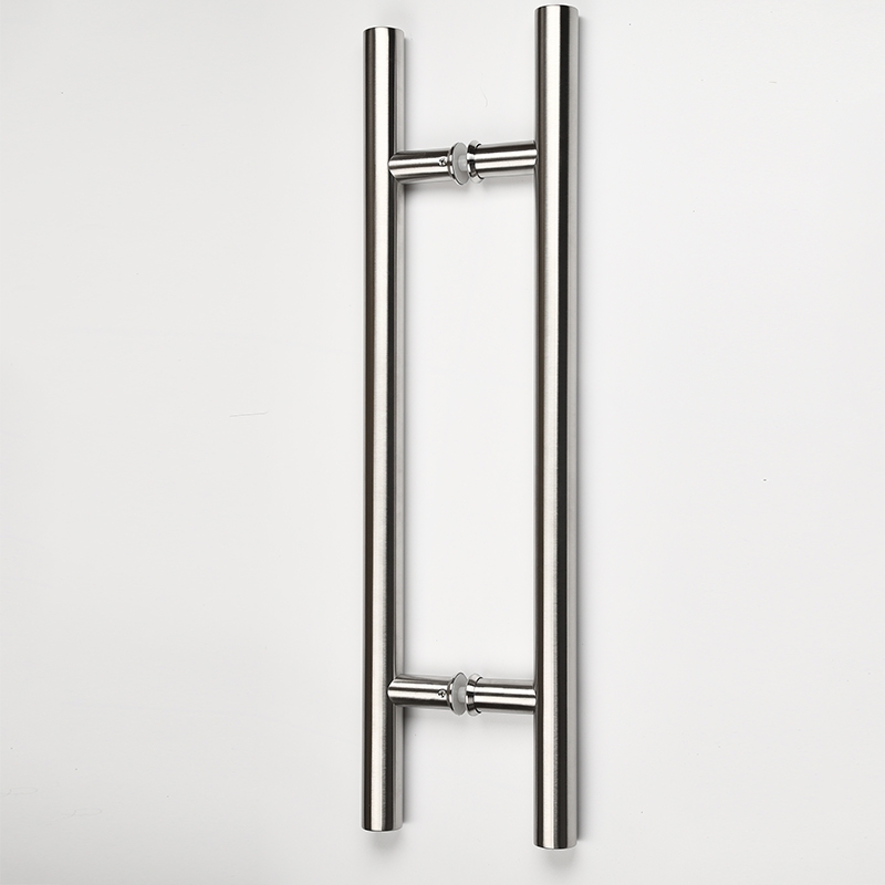Ss-027 moderne&contemporain à double face double style push-pull poignée de porte en acier inoxydable