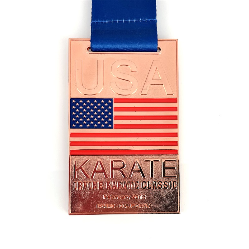 Médailles de course Médailles de métal coulées sur mesure Kungfu Gold Médaille