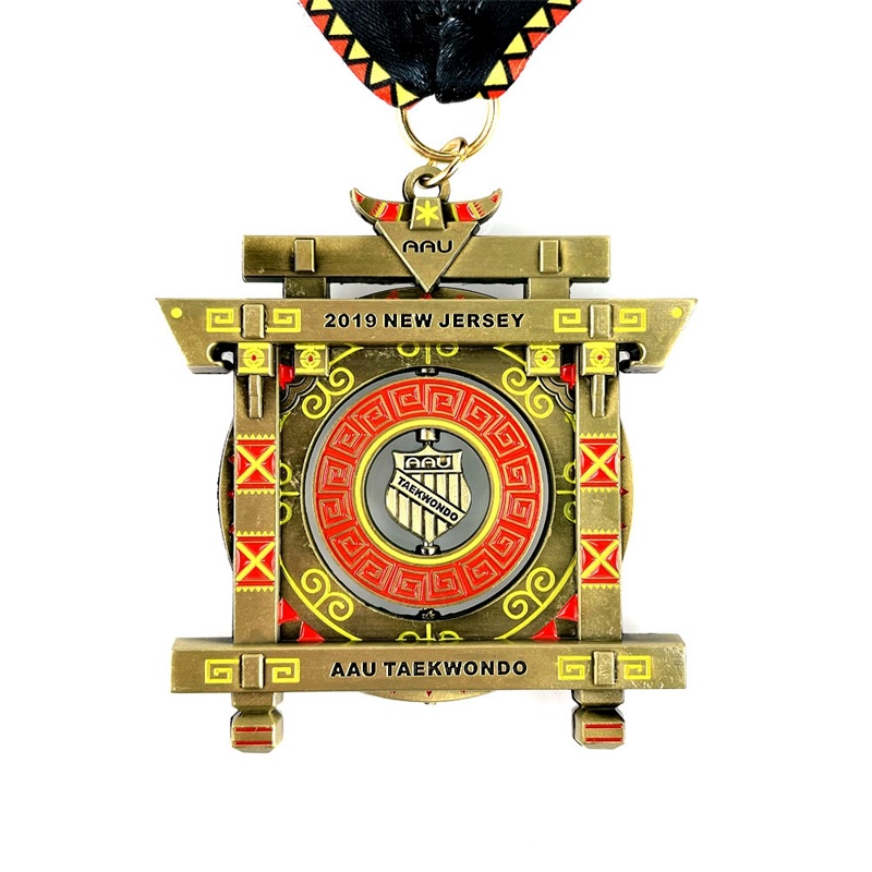 Médailles en métal coulé 18K Gold Medallion Kuangfu Tea Gold Medal
