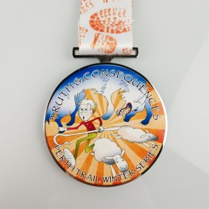 Médaille de moulage Couleur 3D Médailles d\'émail Médailles imprimées personnalisées Autocollants de logo