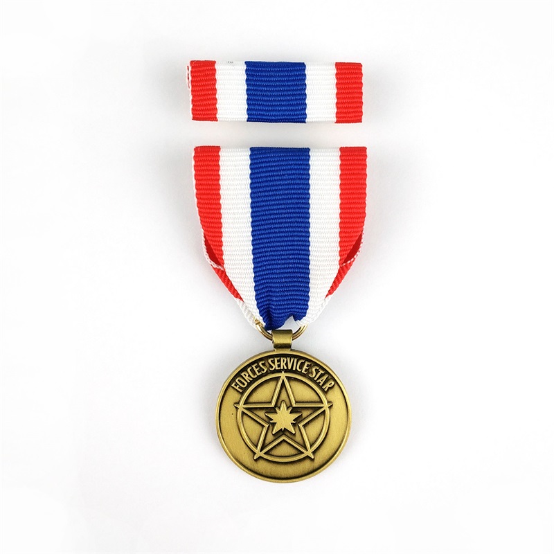 Médaille d'honneur des badges personnalisés en émail en émail doux avec courte longe