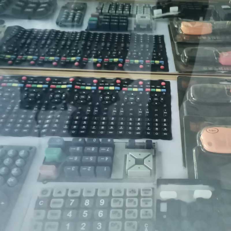 Calculatrice personnalisée Silicone en caoutchouc Keypad TV Remote Control Silicone Bouton