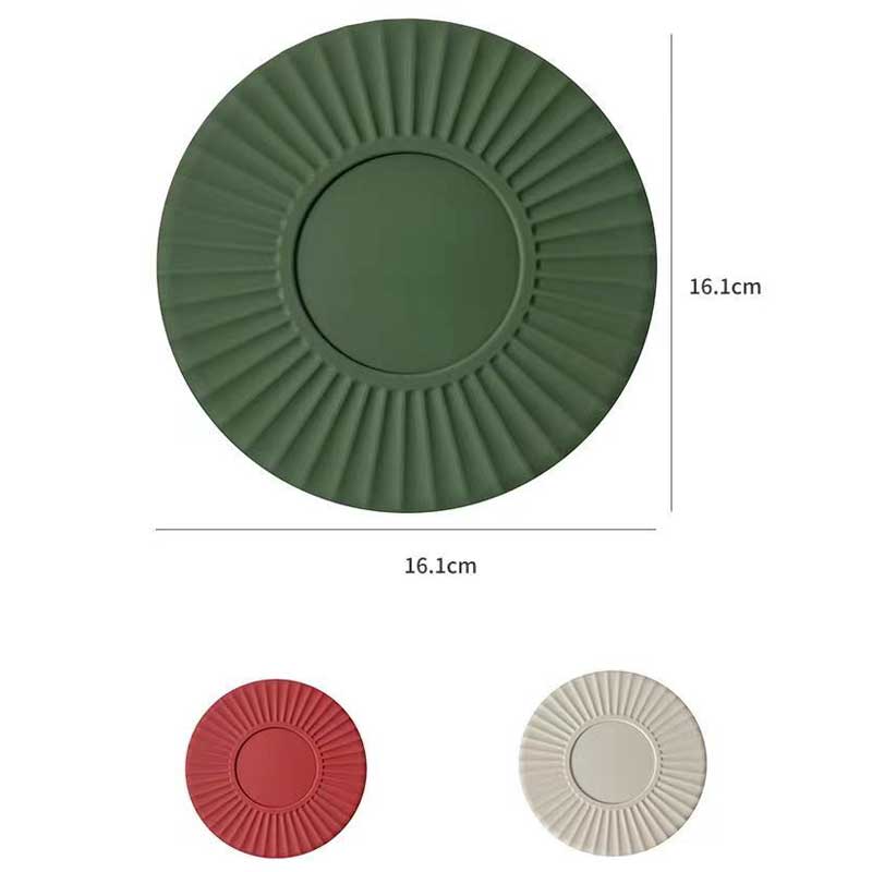 Silicone de cuisine sans glissement en silicone Round Silicone Coaster Office Coaster Office Party Dining Party BPA Silicone Coasters Silicone Mats