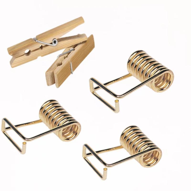 Pinde à linge en épingle à cheveux en acier inoxydable Petite torsion en spirale