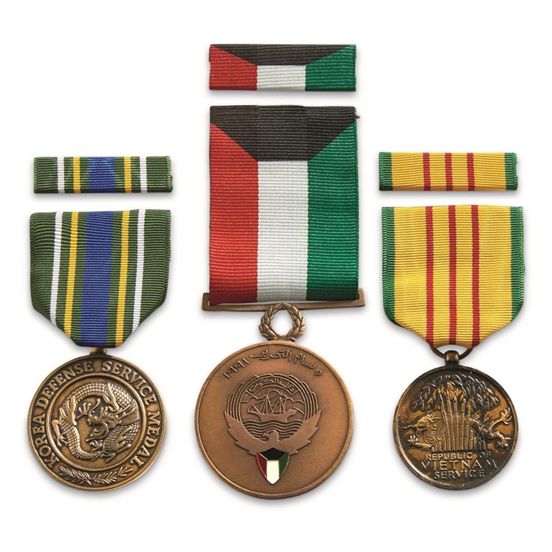 Gag Wholesale Competitive Custom Award Medallion US Military Honor Medal avec Stripe Short Ribbon Bar