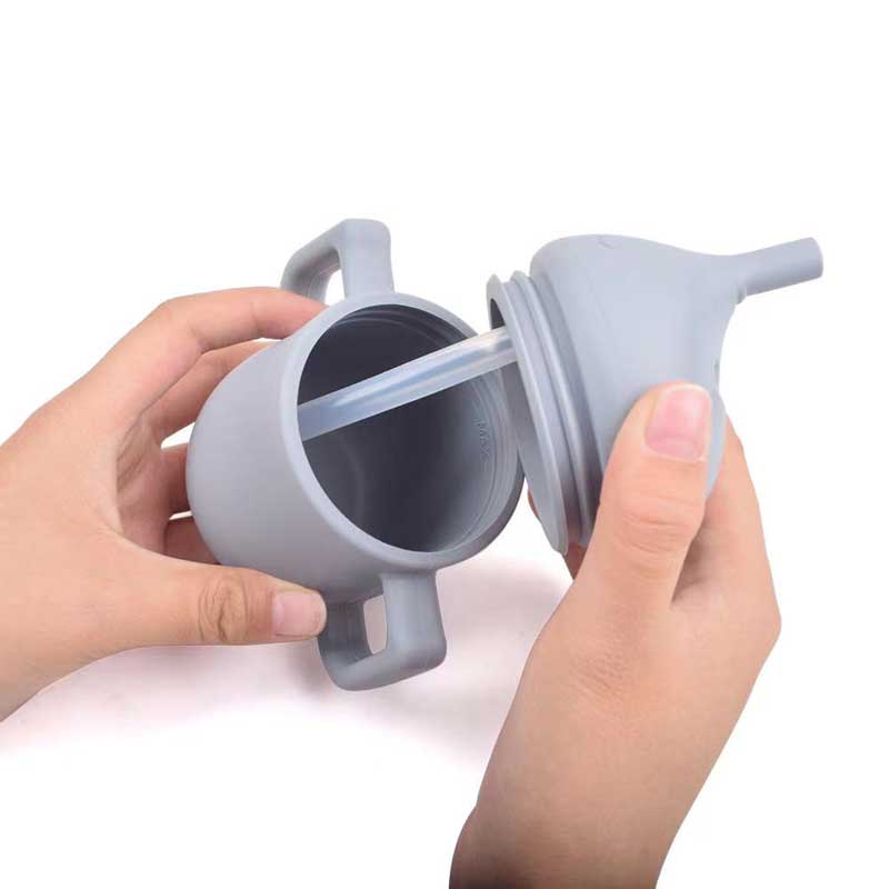 Custres de paille pour bébé en silicone