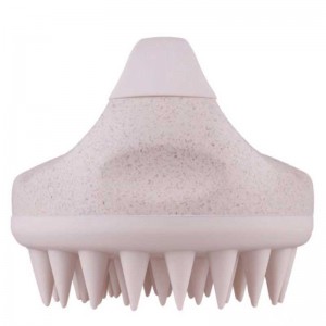 Masseur de shampooing de blé biodégradable Brousse de masseur de cuir chevelu exfoliant lavage de peigne Broche de douche de douche