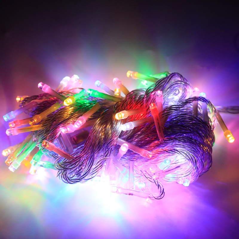 Garland d'éclairage extérieur de vacances Décorations de fête de mariage LED LED RVB FAIRY STRING Light