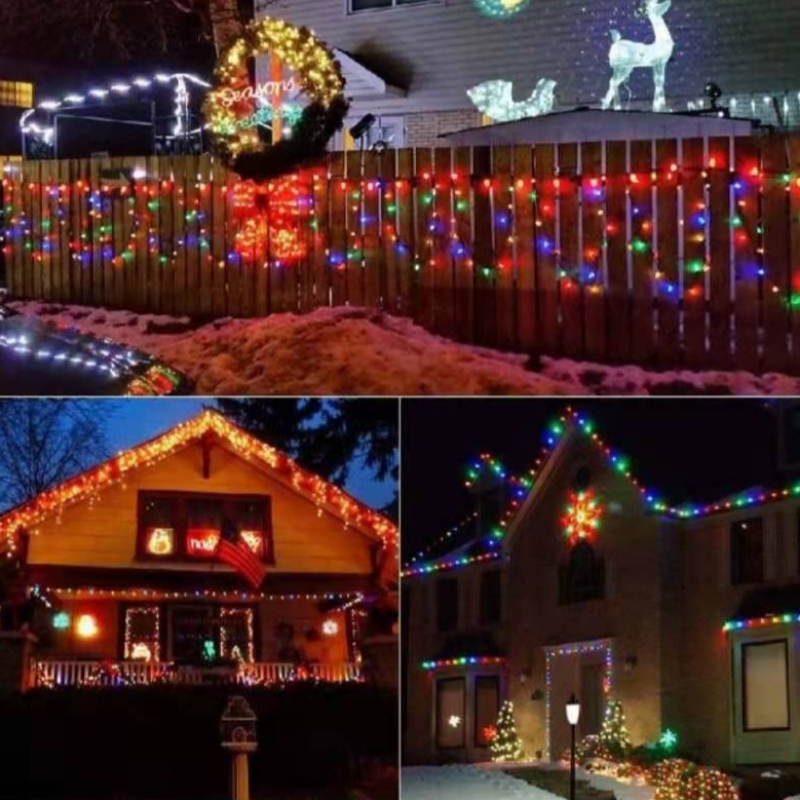 Smart C9 Strawberry Christmas Light Set Outdoor Termroproping LED RGB Colorful Christmas Light String