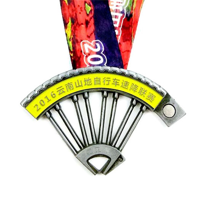 Médaille de sport de vélo de vélo de montagne 3D CAST CAST CAST