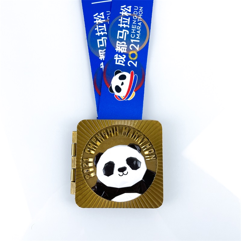 Panda Design Quality Custom Marathon Medal Metal Sport Médaille