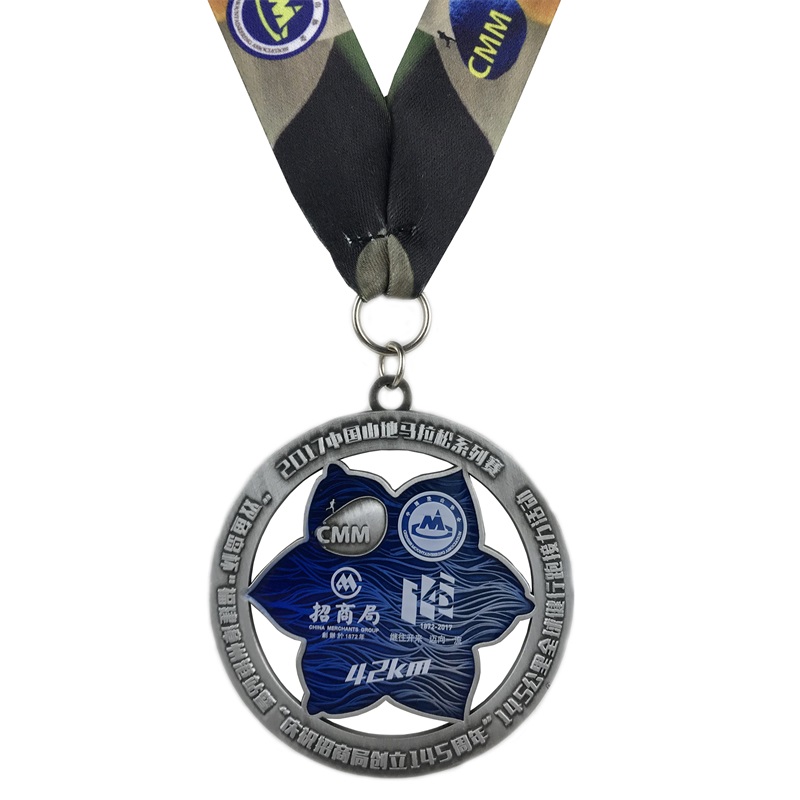 Médaille de course métallique personnalisée en excellente qualité pour les médaillons en émail doux de Marathon Sport Soft