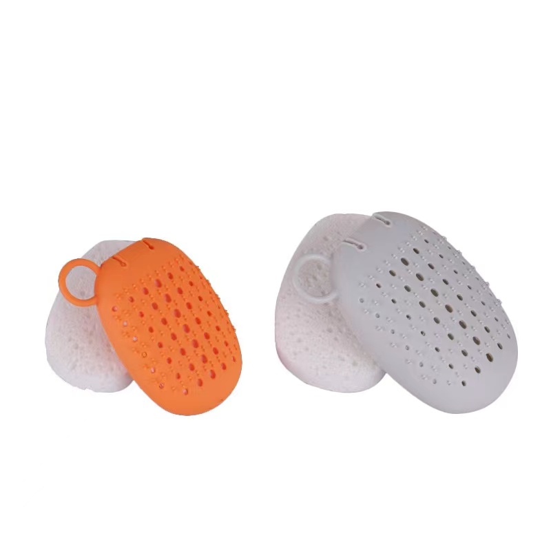 Couverture de sac à savon Oft Massage éco amical Double face en silicone Baignoire Socon de rangement