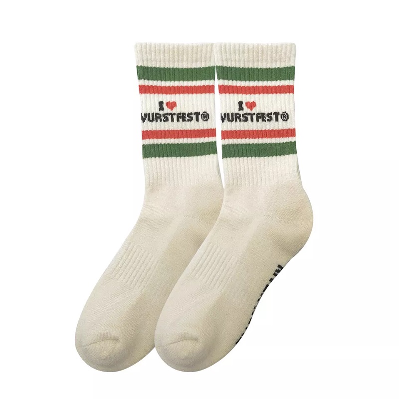 Chaussettes de sport conception classique de conception de tricot personnalisé logo de haute qualité confortable mâles masculines