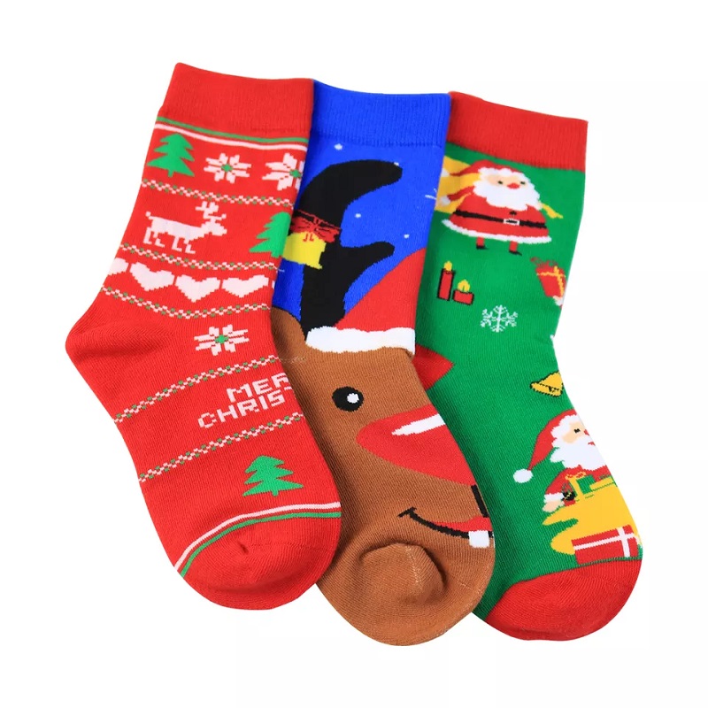 Chaussettes d'hiver de haute qualité pour Noël pour bébé thermique personnalisé Chaussettes de Noël Gift Christmas chaussettes de Noël
