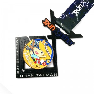 Gag Wholesale Custom Logo Design Metal Alloy Running Marathon Sports Honor Medal