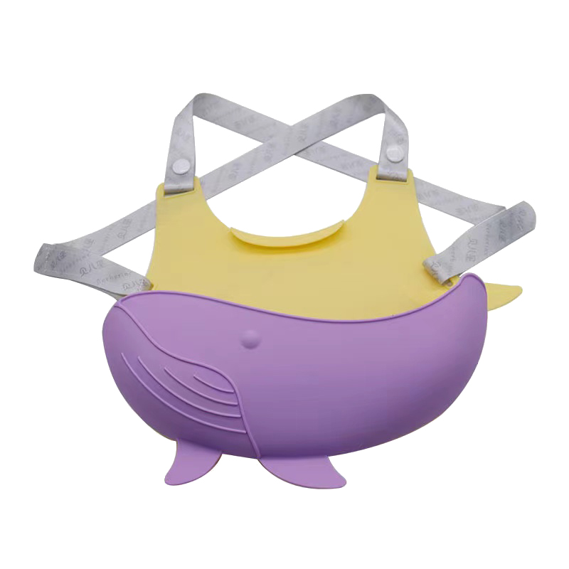 Baleine baleine pour bébé en silicone avec bandoulière étanche à la bombe de silicone alimentaire Superfroof