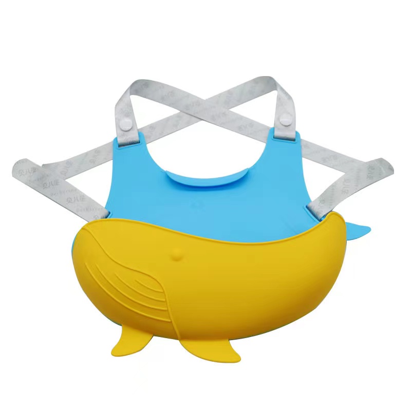 Baleine baleine pour bébé en silicone avec bandoulière étanche à la bombe de silicone alimentaire Superfroof