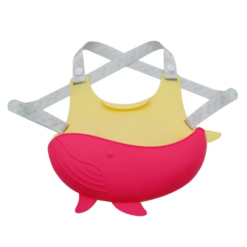 Baleine baleine pour bébé en silicone avec bandoulière étanche à la bombe de silicone alimentaire Superfroof