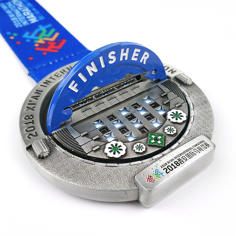 Médaille de marathon de sport personnalisée sur le sport spinning sportif personnalisé