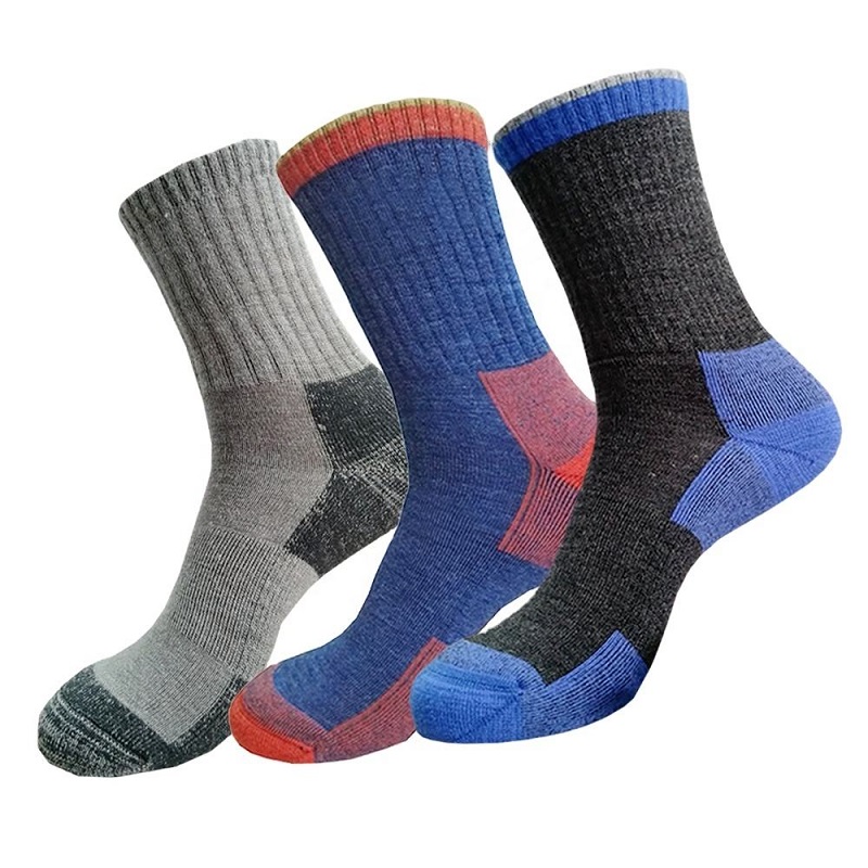 Hiver Premium Marino Wool Micro Crew chaussettes thermiques Walle Mérino Wool Running Running