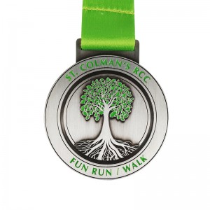Médaille d\'impression personnalisée Christian Medal Gift Trail Running Médailles