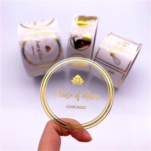 Autocollant d\'étiquette de bronzage rond, étiquette transparente bronzante, autocollant d\'étiquette de bronzage personnalisé