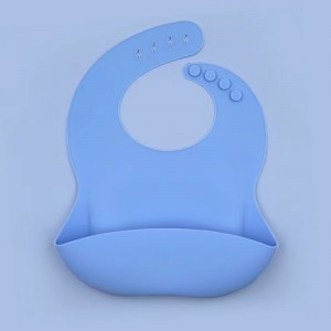 Baby Silicone Bib Baby \\\\ Silicone Bib Bib Pocket étanche et bib pour bébé à l\'épreuve de la saleté