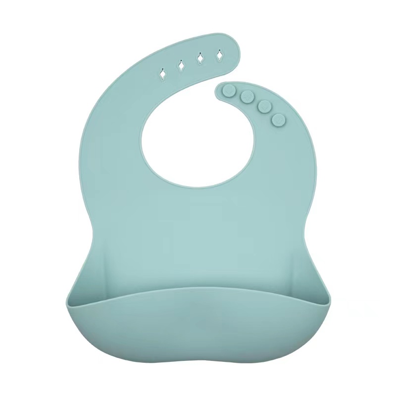 Baby Silicone Bib Baby \\ Silicone Bib Bib Pocket étanche et bib pour bébé à l'épreuve de la saleté