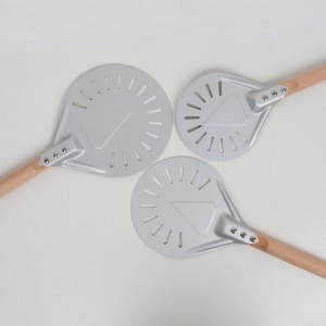 Poignée en bois 7 pouces 8 pouces 9 pouces Pizza en aluminium perforé Turn Pizza Turner Pizza Spatule Pizza Pizza ACCESSOIRES
