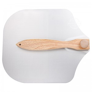 Pizza PEEL PLIZA PLIMable 12NCH PIZZA PIZZA PIZZA PAZZA PANDLE AVEC PRANCE DE BOIS