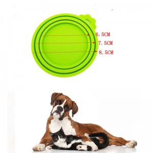 Couvercles de pot denourriture en silicone, couvercles de bocal en silicone gratuit BPA pour lanourriture pour chiens et pour chats, couverture de préservation des aliments pour animaux de compagnie, un couvercle en pot s\'adapte à la ...