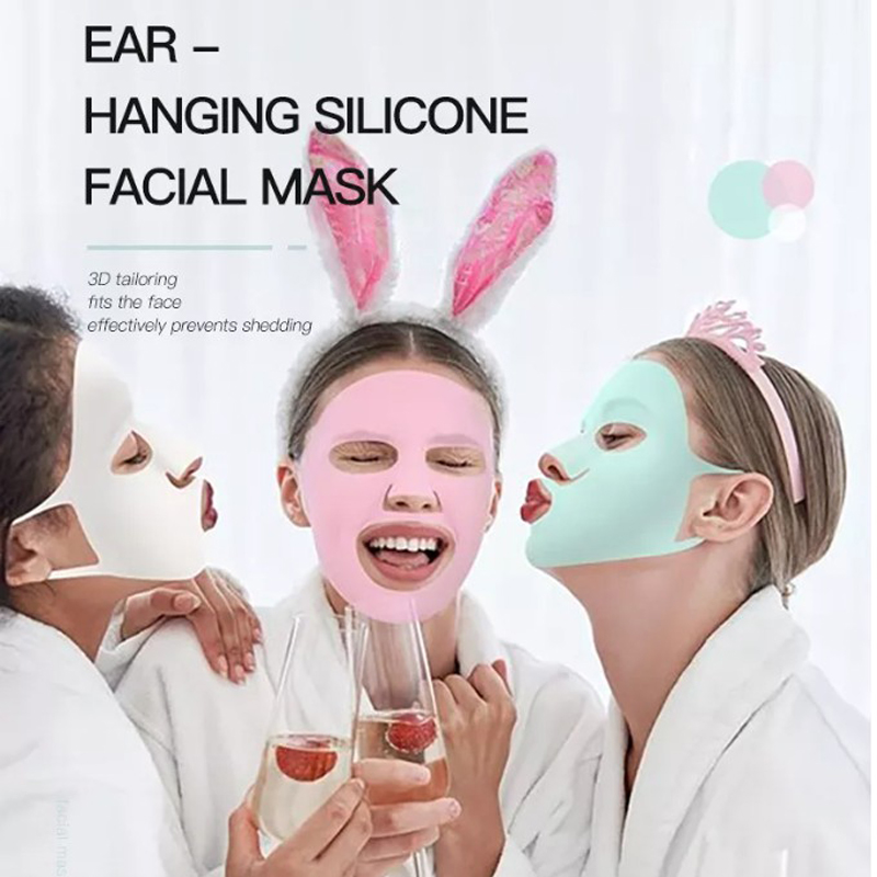 Masque de silicone réutilisable couvre le masque de peau en silicone