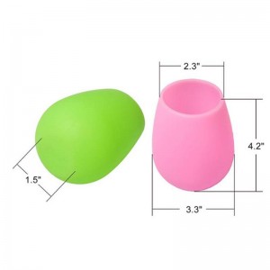 Verres à vin en silicone incassable de 12 oz, verres à vin étouffants réutilisables pour les fêtes, le camping, les plages et les bateaux, les verres à vin en silicone sans tige, le houblon hippie,