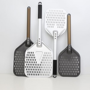 Poignée en aluminium détachable Anodisé 8 pouces 10 pouces Perforée Pizza PEEL PEEL PIZZA PHOVEL PIZZA SPATULA PIZZA PALDE ACCESSOIRES