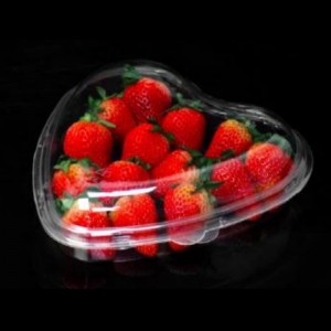 Boîte cardioïde couvercle transparent 185 * 45 mm