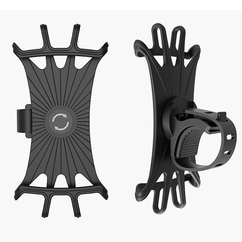 Support de téléphone à vélo, support de guidon à moto, support de téléphone en silicone tournante à 360 °, compatible avec iPhone 13/12/11 pro max xs max xr x 8 7 6s plus se 2022 12 mini, samsung galaxy