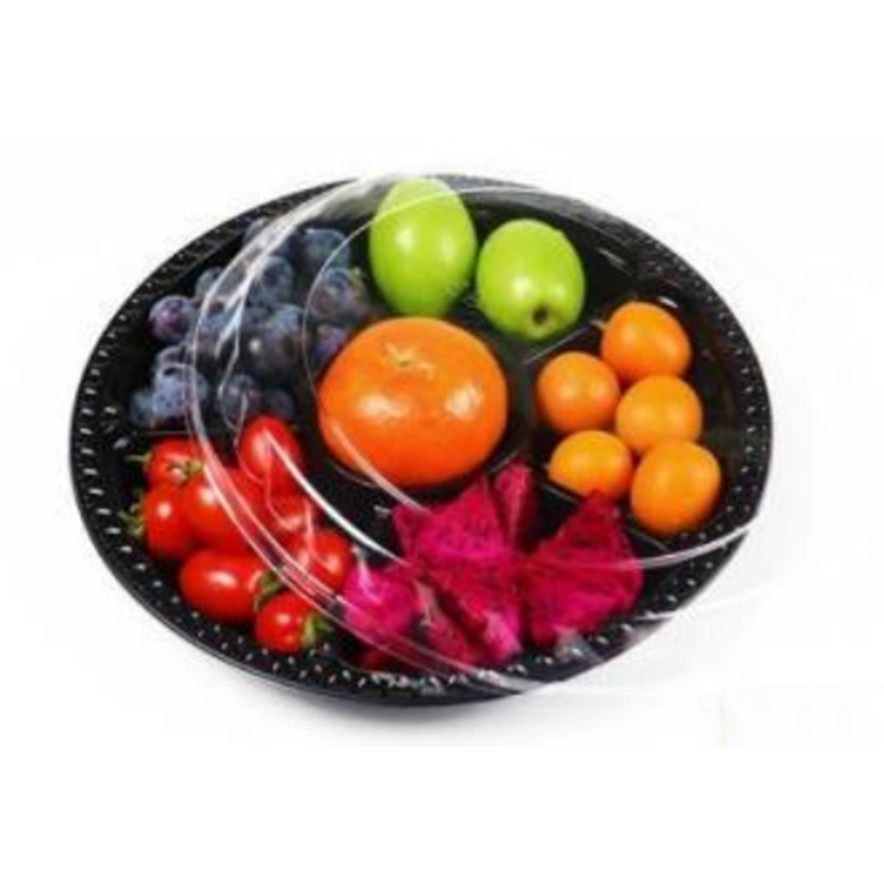 Six-compartment Fresh-cut Fruits Box Bottom 290 * 195 * 75 mm HJ-6f320