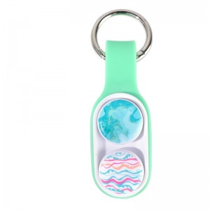 Poppuck fidget décompression silicone jouet éducatif pop - up magnétique décompression Keychain fabricant de jouets