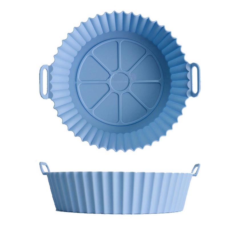 Friteuse à air silicone, 8,5 pouces air friteuse panier, qualité alimentaire air friteuse accessoires, réutilisable air friteuse Liner, revêtement d'emballage de remplacement, sans nettoyage air friteuse
